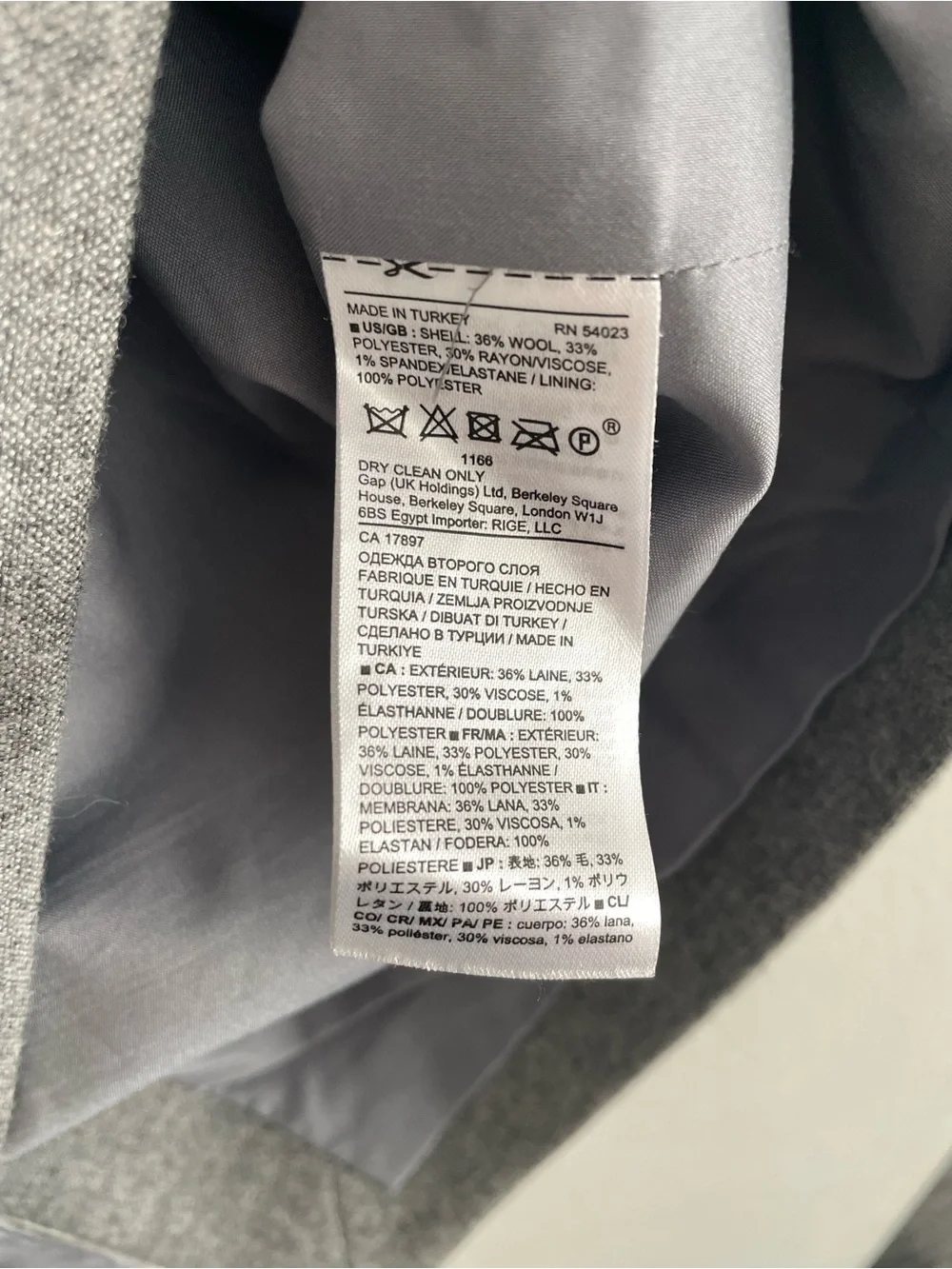 Banana Republic Gray Classic Pencil Skirt